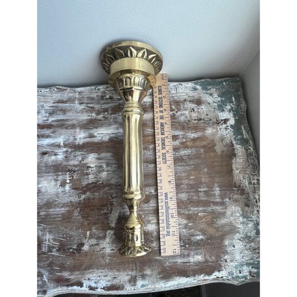 VTG Solid Brass Candle Stick 11.5" - Picture 5 of 7
